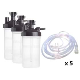 canulas y vasos caoncentrador de oxigeno